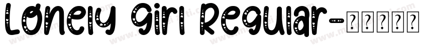 Lonely Girl Regular字体转换